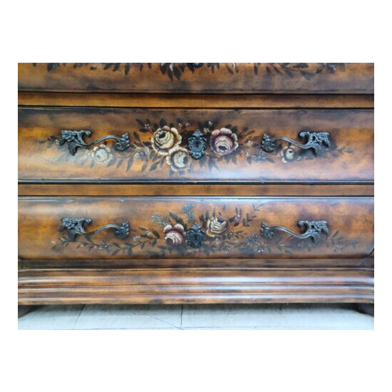 Ethan Allen Legacy French Country Bombay Server Console Dresser Paint Decorated image {4}