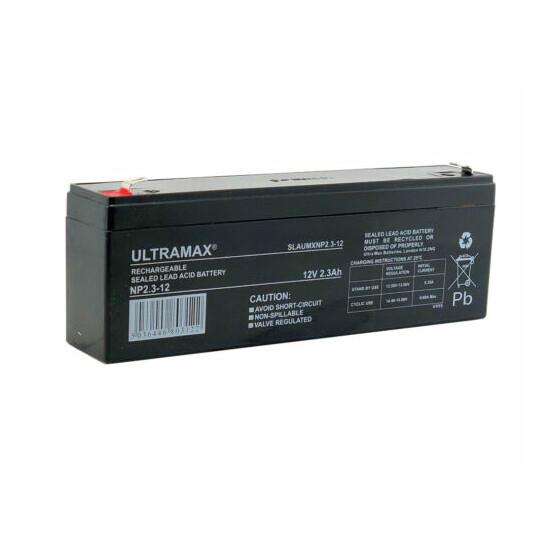 New REPLACEMENT 12V 2.3Ah / 2.1Ah Battery for ACCENTA 8 ALARM image {1}