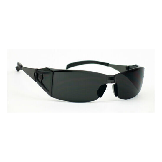 Square Shatterproof Safety Glasses Sun Z87.1 Dark Smoke/Gray 301 image {4}