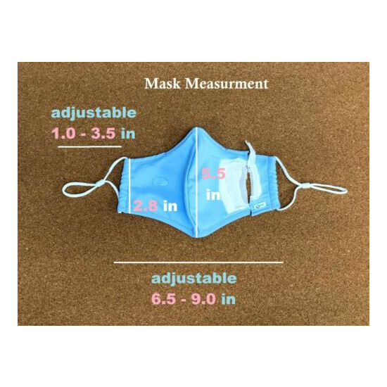 6 OR 10 PINK ADJUSTABLE Mask Cloth Face Masks Reusable Washable FABRIC 4 LAYERS  image {11}