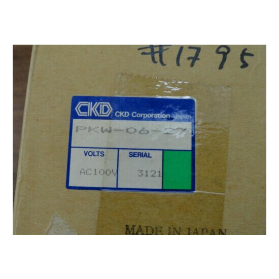 New CKD OAC PKW-06-27 AC100V OP-1795 Solenoid Valve 3/4" Brass  image {3}