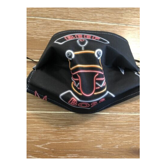 New!! Adult Face Mask. Reversible. Fortnite. Beef Boss. Nose Piece image {1}