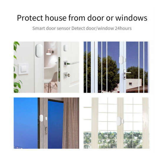 1-3X TUYA ZIGBEE Door&Window Sensor Smart Home Alarm Security Sensor TUYA APP image {3}