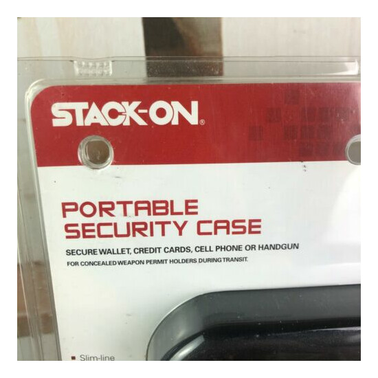Stack-On Portable Security Case W/Key -New lightly damaged package  image {3}