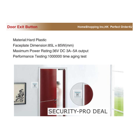 US Door Access Control Kit+ Fail-Safe Strike Lock+3PCS Wireless Remotes Control image {4}