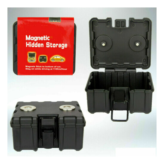 Car Magnetic Safe Box Storage Secret Stash Key/Money Holder Hidden Compartment image {1}