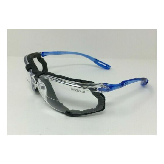 3M Virtua CCS Reader +2.00 With Foam Gasket Clear Anti Fog Safety Glasses image {1}