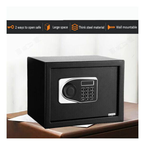 10x10x14" Double Layer Digital Electronic Safe Box Keypad Lock Security Home Gun image {2}