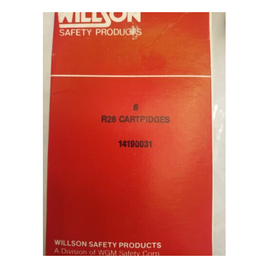 WILLSON SAFETY PRODUCTS R 26 MASK CARTRIDGES 6 PCS NEW image {4}