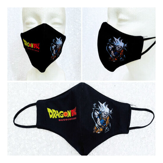 Dragonball Z Anime Reuse Face Mask Adult Boy Girl Child Filtered Washable Cotton image {1}