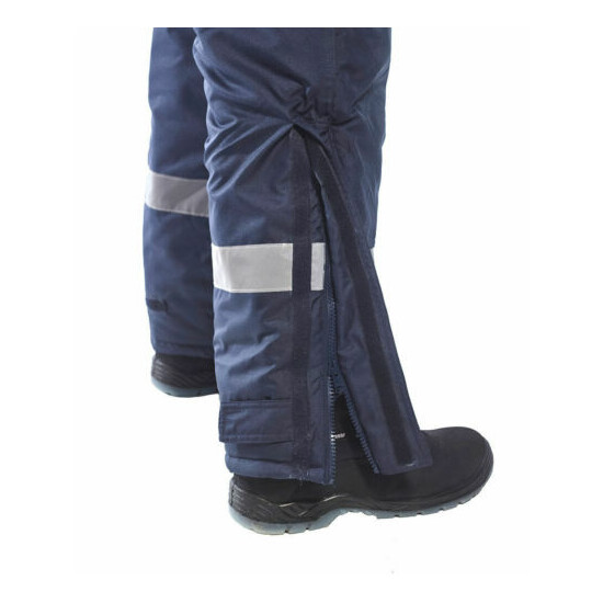 Portwest CS11 ColdStore Quilt Lined Polyester Reflective Pants with 6 Pockets image {7}