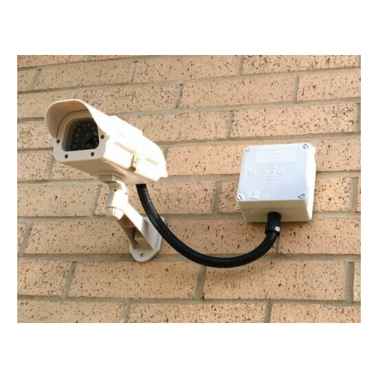 Dummy CCTV Camera (solar charged) with Cable Management Box (more realistic)  image {3}