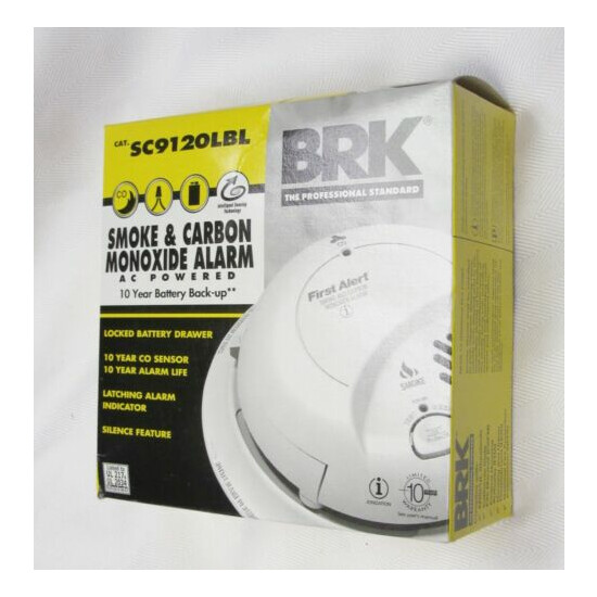 BRK First Alert SC9120LBL Hardwired Alarm 10-Year Battery Backup image {3}
