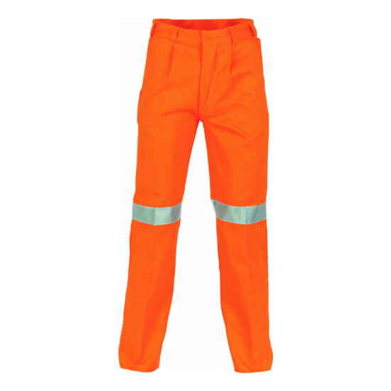 Cotton Drill Pants With 3M Reflective Tape- DNC Workwear 3314 image {3}