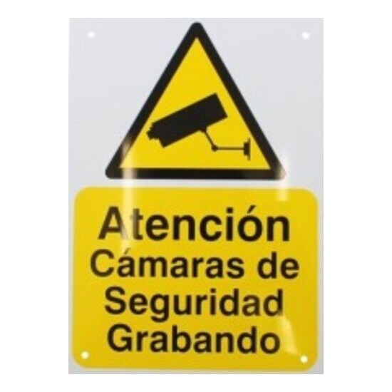Dummy CCTV Camera's & Spanish Signs & Labels (ideal for Spanish Holiday Homes) image {4}