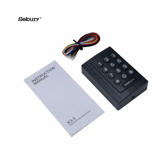 Door Access Controller 125KHz EM4100 ID Card Reader Keypad Sebury K3 Free 5 Card image {6}