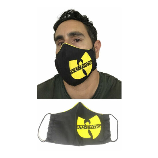 WU-TANG Clan Handmade Fabric Face Covering Mask Washable Cotton w/ FILTER POCKET image {1}