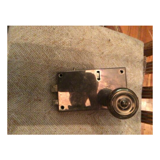 Vintage Solid Brass Door Lock With Knobs image {3}