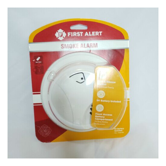 First Alert Battery Powered Ionization Smoke Alarm 9V Battery Included SA303CN3 image {1}