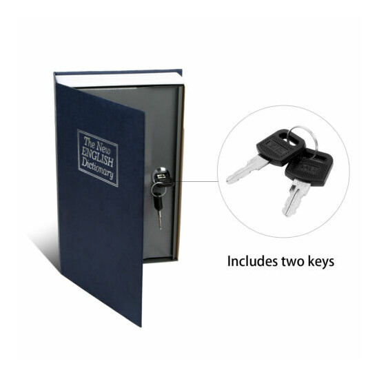Dictionary Lock Box Diversion Book Safe with Key for Traveling Money Jewelry image {7}