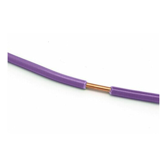 Purple, 14 - AWG THHN / THWN - Solid Copper Electrical Wire, 150 Feet (45 Meter) image {3}