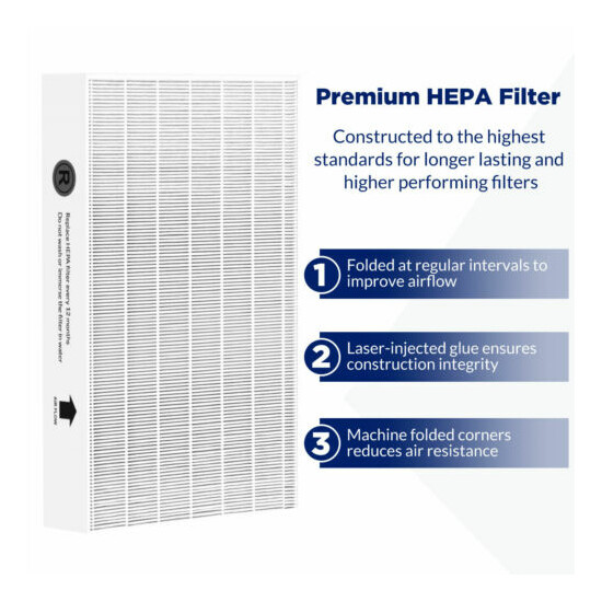 9 HEPA Filter R Replacement + 8 Carbon Filters for Honeywell HPA300 Air Purifier image {2}
