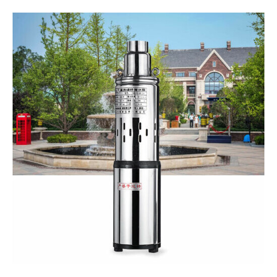 24V DC 200W Solar Water Pump 16L/min Stainless Steel Impeller Non-polluting 77mm image {1}