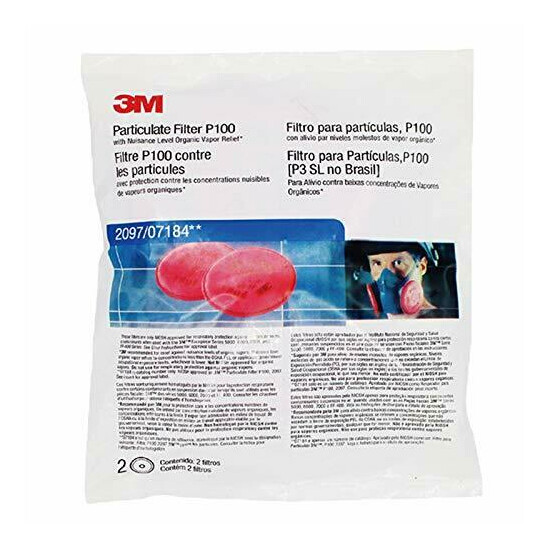 3M 2097 P1OO Particulat Filter for 6000, 7000 Facepiece - Various Quantities image {2}