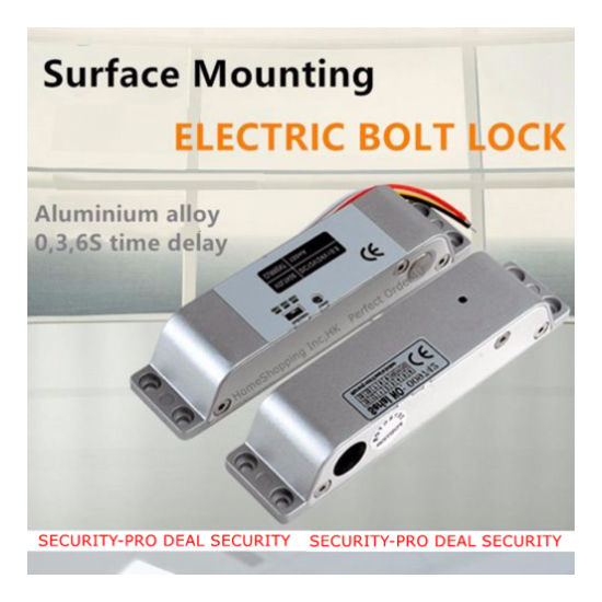 US DC12V Electric Drop Bolt Lock NC/Fail-Safe for Door Access Control System image {1}