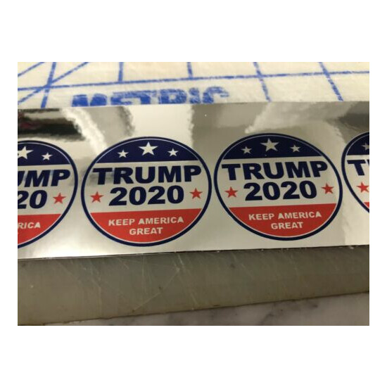  Funny TRUMP 2020 ROUND Hard Hat Sticker Construction Decal  image {1}