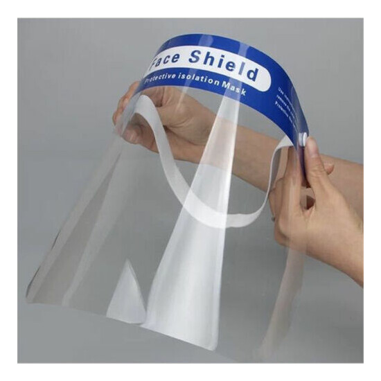 10pcs Reusable Full Face Covering Anti-fog Safety Shield Mask Glasses Eye Helmet image {2}