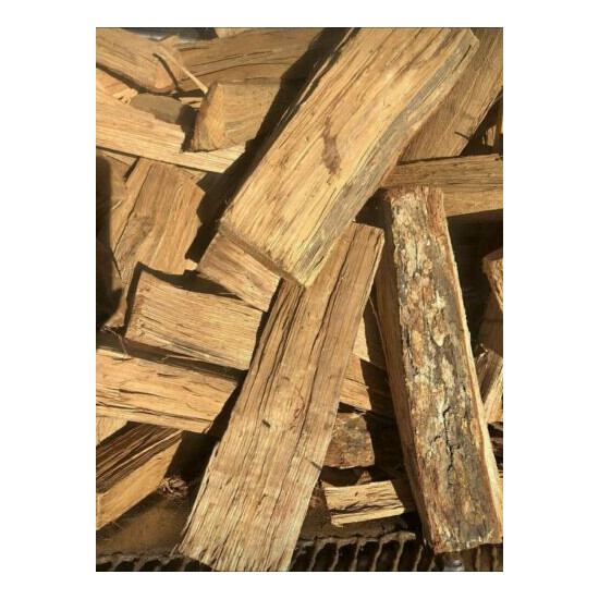 Seasoned Firewood kindling hardwood mix natural BBQ cooking  image {2}