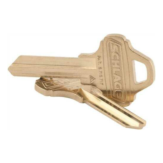 Full Size Everest Standard Key Blank C123 Keyway, Brass image {3}