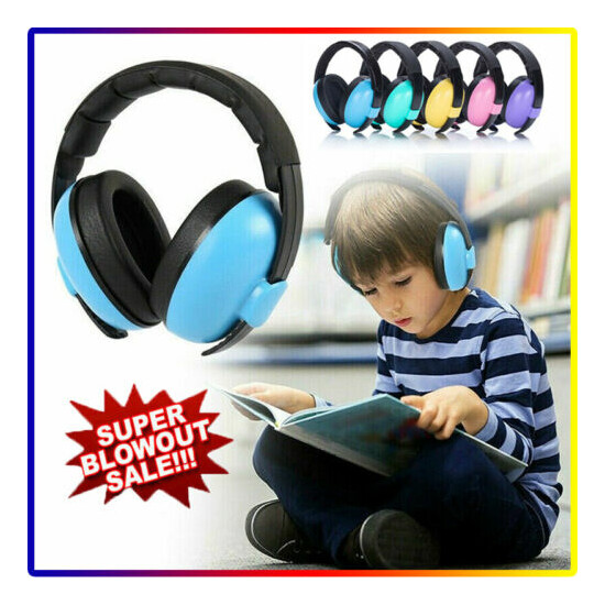 Kids Baby Folding Ear Defenders Children Adjustable Noise Reduction Protectors image {2}
