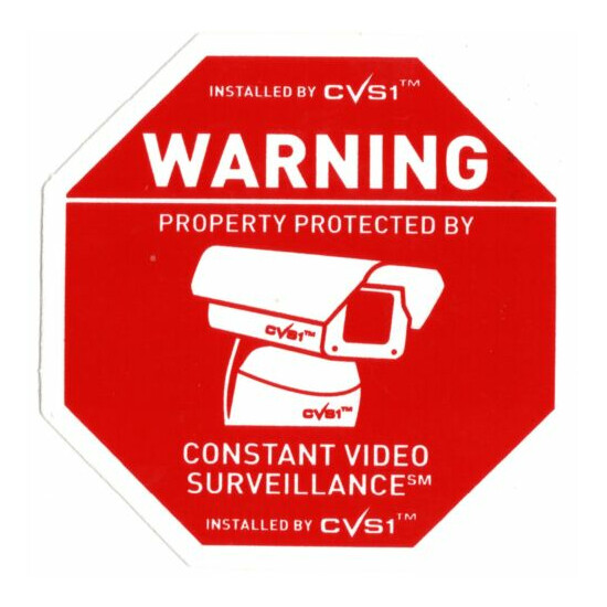 2 Alarm Stickers 5 Security Camera Decals 2 Dog Warning Sticker See Store image {3}