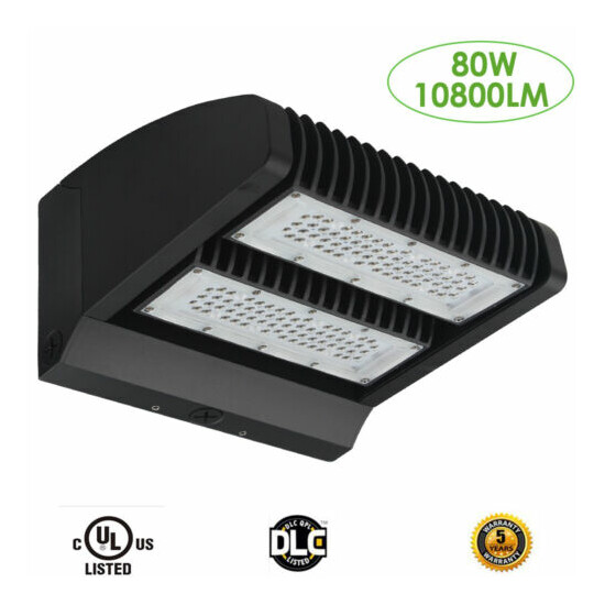Rotatable 80W LED Wall Pack Light, Adjustable Head Replaces 250W MH/HPS Fixtures image {2}