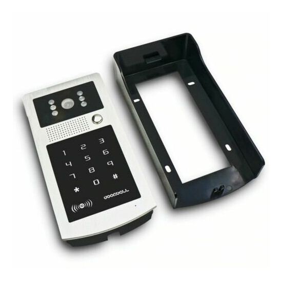 Wired 7" Video Door Phone Doorbell Intercom Entry System + IR RFID Code Keypad image {3}