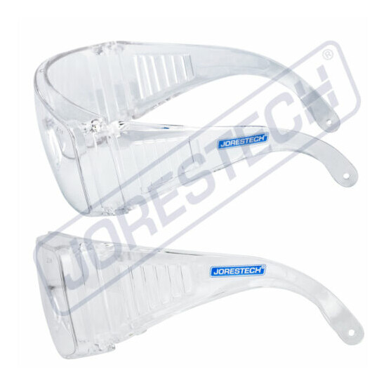 JORESTECH CLEAR LENS SAFETY FITS OVER GLASSES UV  image {8}