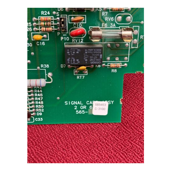 Simplex Fire Alarm 565-453 Rev D Signal Card Assy-2-OR-6-CKT Assembly image {2}