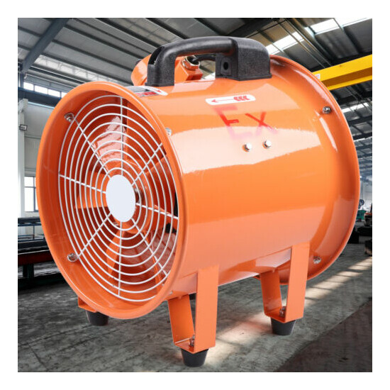 Pipe Spray 12" Paint Booth Paint Fume Exhaust Explosion-proof Axial Fan Cylinder image {4}