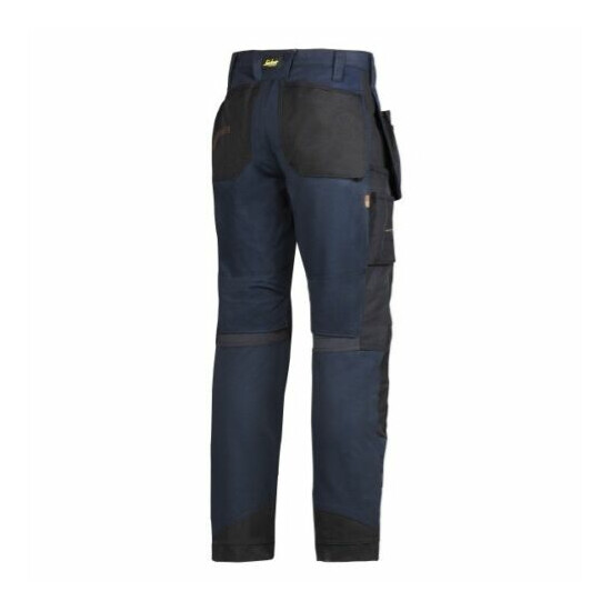 Snickers RuffWork Heavy Duty Work Trousers. Knee Pad & Holster Pockets 6203 Navy image {2}