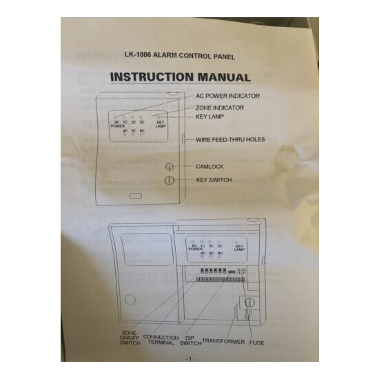 Garrison Alarm System LK-1006 ~ New in Box image {3}