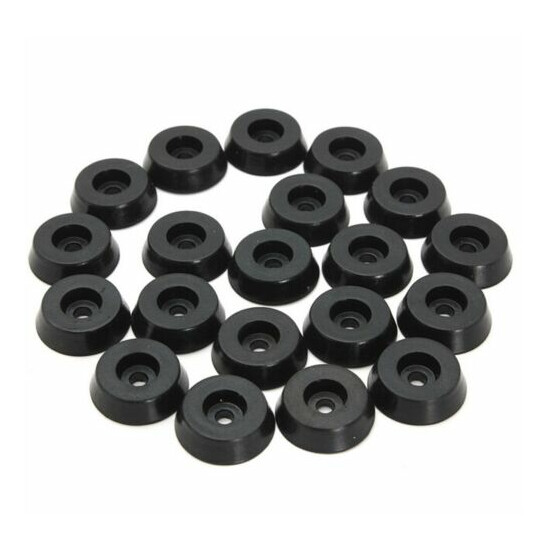 20pcs/set Rubber Table Chair Furniture Feet Leg Pads Floor Protector 18x15x5mm- image {1}