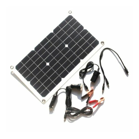 Solar Panel 12V Battery Charger System Maintainer Marine Boat RV Car Charger image {4}