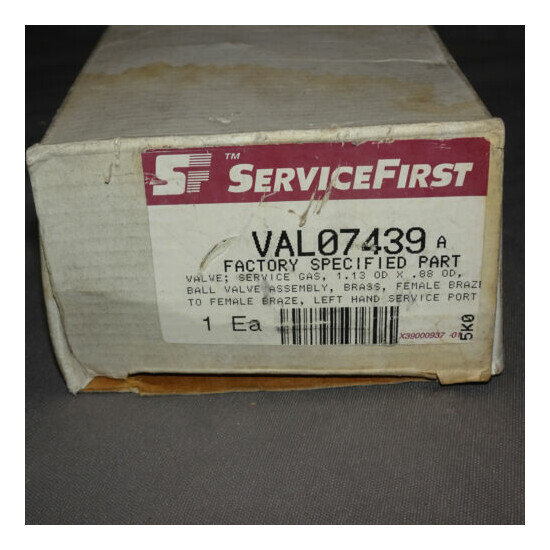 SERVICE FIRST VAL07439 HVAC BRASS GAS VALVE FACTORY SPECIFIED PART PARKER TRANE image {6}