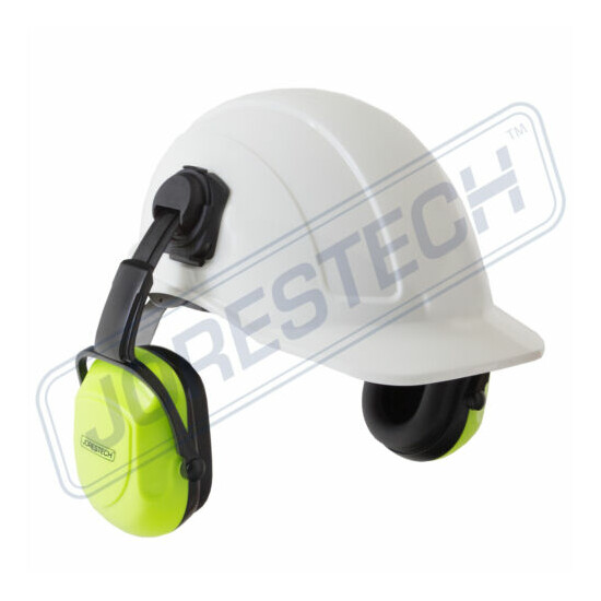 JORESTECH CLIP ON EAR MUFF PROTECTOR HARD HAT MOUNTING EAR MUFF NRR 25db image {2}