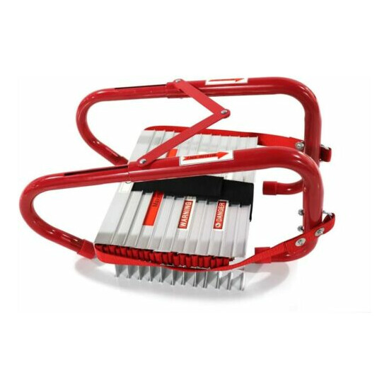 MammyGol Portable Fire Ladder Two Story Emergency Escape Ladder 15/25/50 Foot image {5}