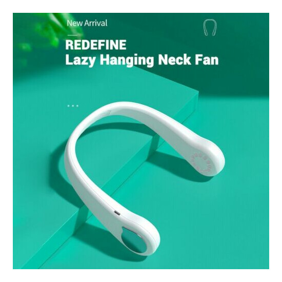 USB Portable Hanging Neck Fan Cooling Air Cooler Little Electric Air Conditioner image {2}