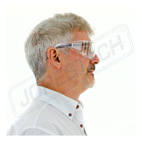 JORESTECH CLEAR LENS SAFETY FITS OVER GLASSES UV  image {3}