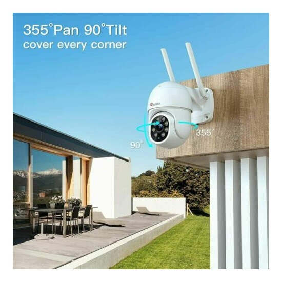 360° CCTV Camera Colour Night Vision Auto Tracking Security Camera Outdoor PTZ image {3}